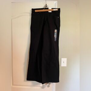 NWT J Crew Factory Black Wide Leg Jeans - size 28T